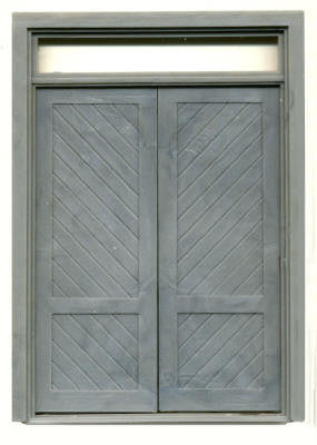 Grandt Line 3917 G Scale 72" Double Door with Transom - pkg(1)