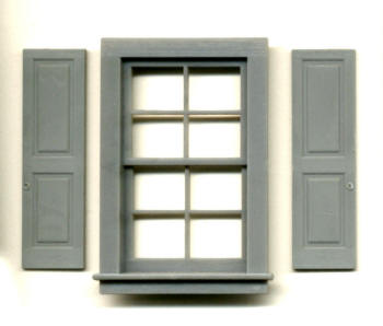 Grandt Line 3932 G Scale 28" x 52" Double Hung Window - 8 Pane - pkg(2)