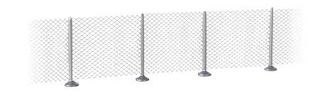 Walthers SceneMaster 9000 HO Scale Metal Industrial Fence - Kit