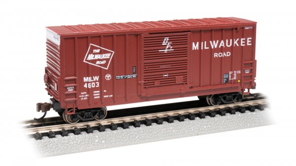 Bachmann 18255 N scale hi-cube boxcar Milwaukee Road 4603