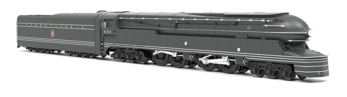 Broadway Limited Imports 4375 HO PRR S1 6-4-4-6 Duplex, #6100, Paragon4 Sound/DC/DCC, Smoke - view 5