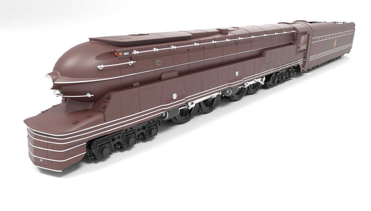 Broadway Limited Imports 9378 HO PRR S1 6-4-4-6 Duplex, #6100, Tuscan Red Fantasy Paint, No-Sound / DCC-Ready