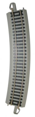 Bachmann 44583 HO Scale EZ-Track 22" Radius Curved Nickel Silver Track Bulk - 50pcs