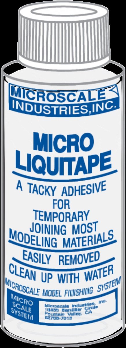 Microscale MI - 10 Micro Liquitape - Liquid Removable Adhesive (1 oz) - Oakville Model Trains Depot