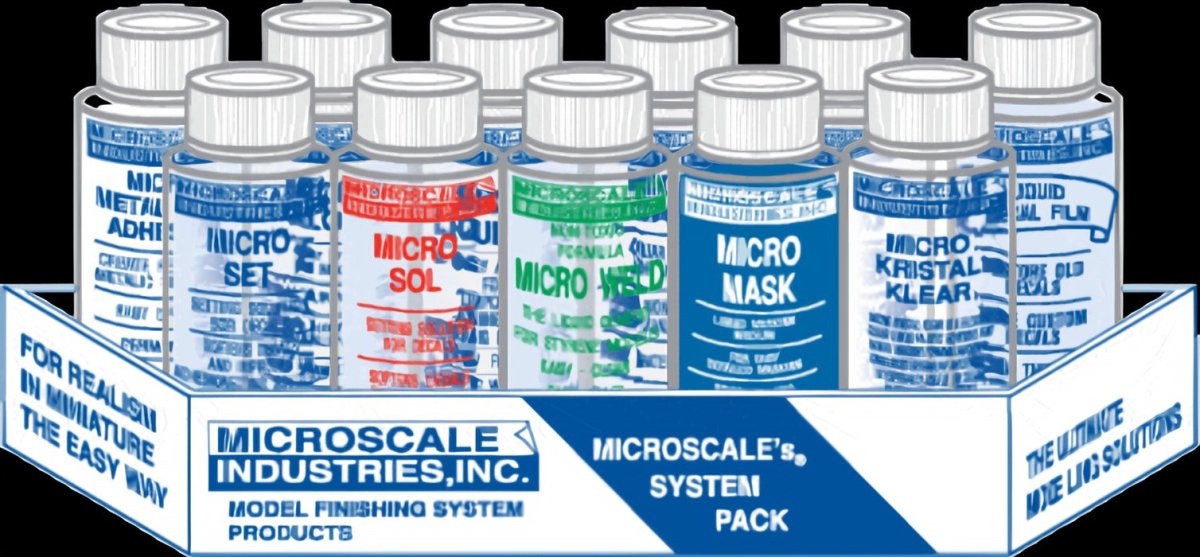Microscale MI - SPI System Pack - 11 Bottle Modeling Solution Kit - Oakville Model Trains Depot