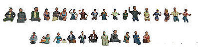 Walthers SceneMaster 6034 HO Scale Seated Coach Passengers pkg(30)