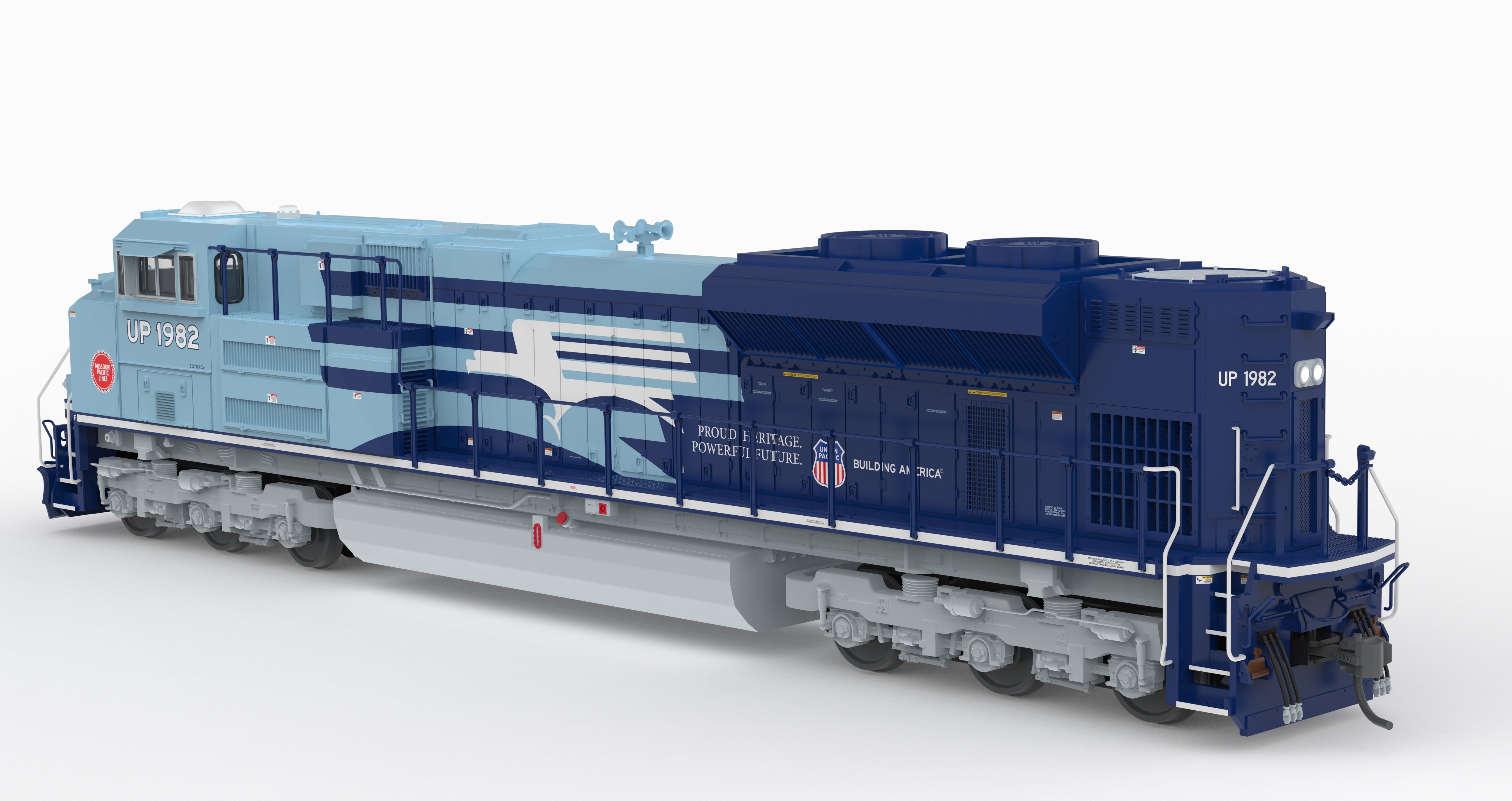 BLI 10440 HO SD70ACe UP 1982 - cab and engineer-side detail
