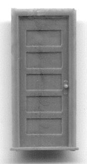 Grandt Line 5021 HO Scale 30" 5 Panel Door with Frame - pkg(3)