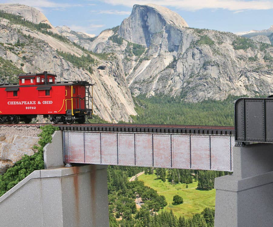Walthers Cornerstone 4506 HO Scale 50' Single-Track Railroad Deck Girder Bridge - Kit 6-7/8 x 1-3/16 x 1-3/16" 17.4 x 3.0 x 3.0cm