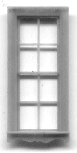 Grandt Line 5161 HO Scale 2'8" x 6'6" Queen Anne Double Hung Single Window - pkg(3)