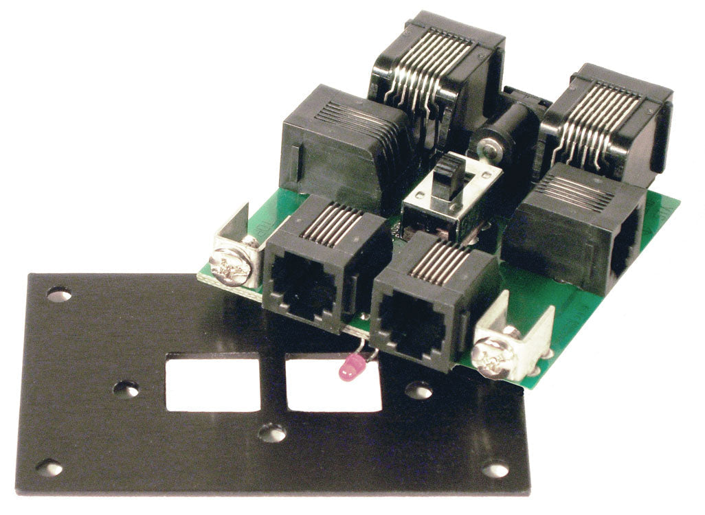 NCE 5240234 UTP-CAT5 Cab Bus Fascia Panel with CAT5 RJ45 Rear Sockets