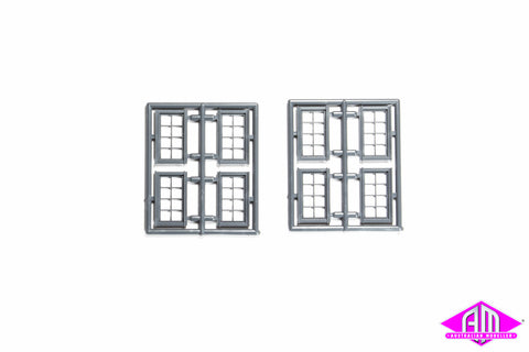 Grandt Line 5251 HO Scale 54" x 28" Horizontal Window - pkg(8)