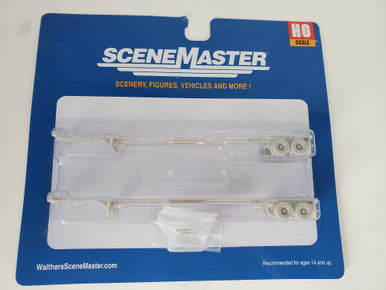 Walthers SceneMaster 4600 HO Scale 53' Container Chassis (2-Pack) Undecorated