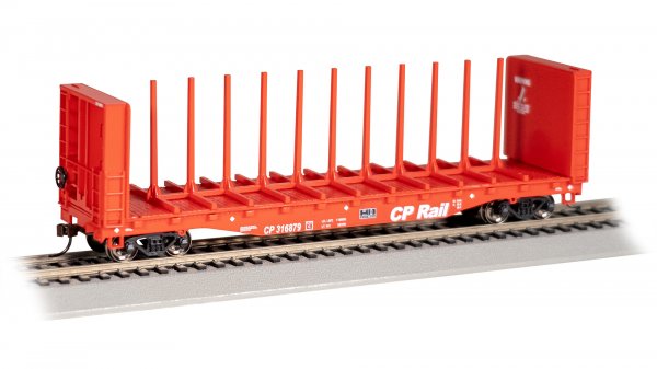 Bachmann 12907 HO Scale 52' Center-Beam Flatcar - CP Rail #316879
