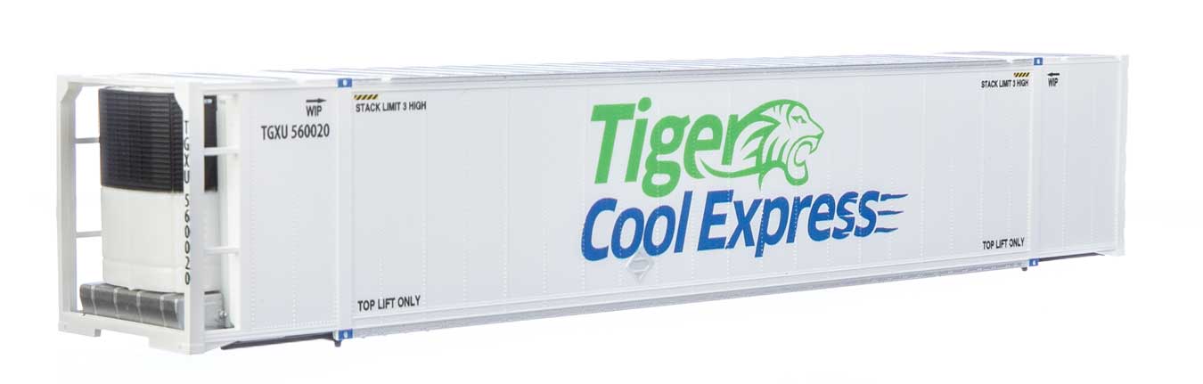 Walthers SceneMaster 8708 HO Scale 53' Reefer Container Tiger Cool Express