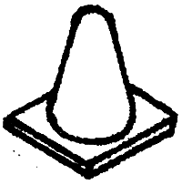 Details West 278 HO Scale Radio Antenna - "Cone" Type (RA-278)