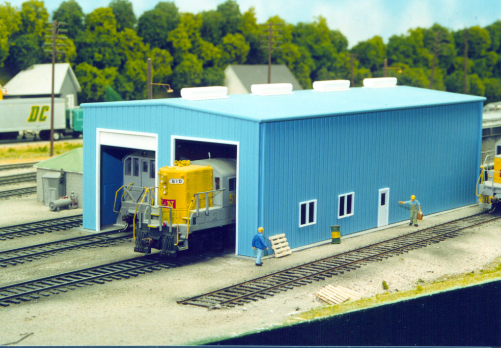 Pikestuff 0008 HO Scale Modern 1 or 2 Stall Engine House Kit