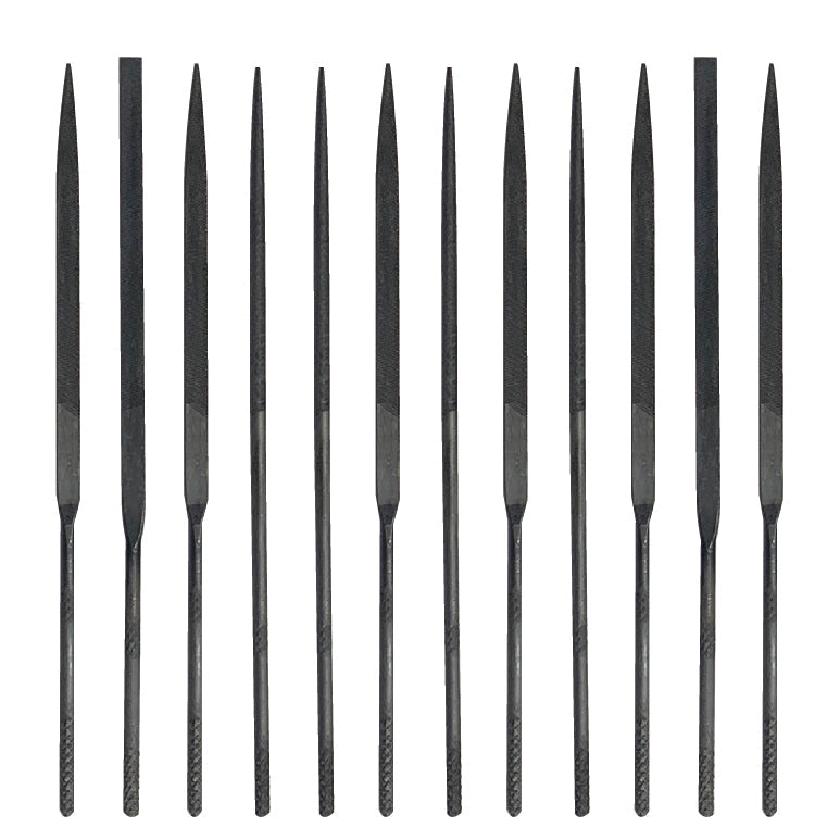 Excel 12 Assorted Needle Files with Pouch