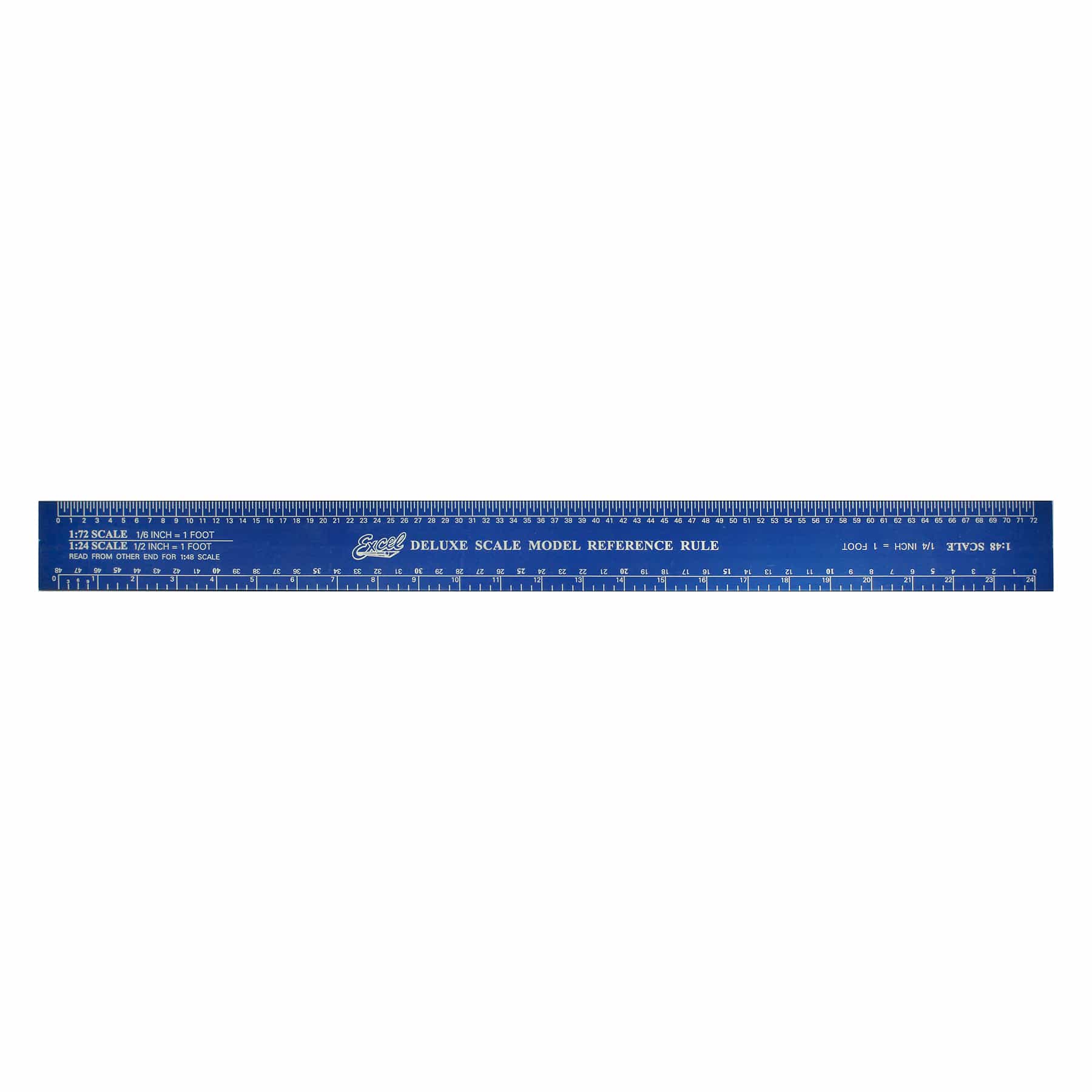 Excel 55779 Deluxe 12" Scale Model Reference Ruler, Anodized Aluminum