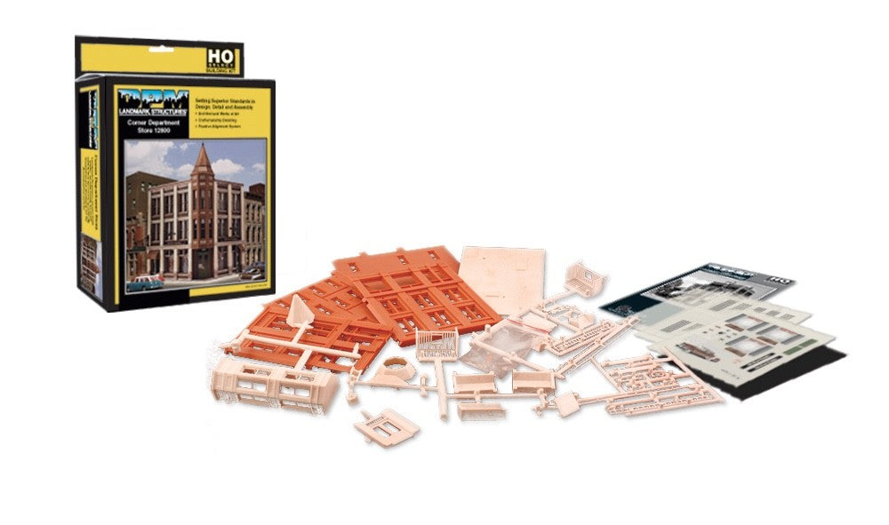 Woodland Scenics DPM 12800 HO Scale Corner Department Store Building Kit