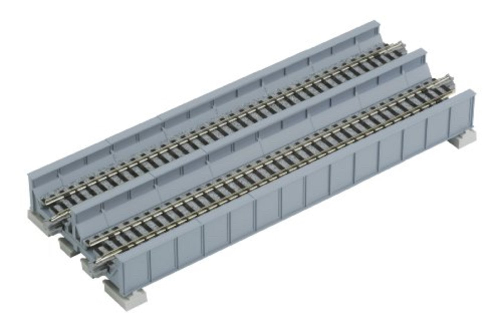 Kato 20-457 N Scale 186mm (7-5/16") Double Track Plate Girder Bridge - Gray