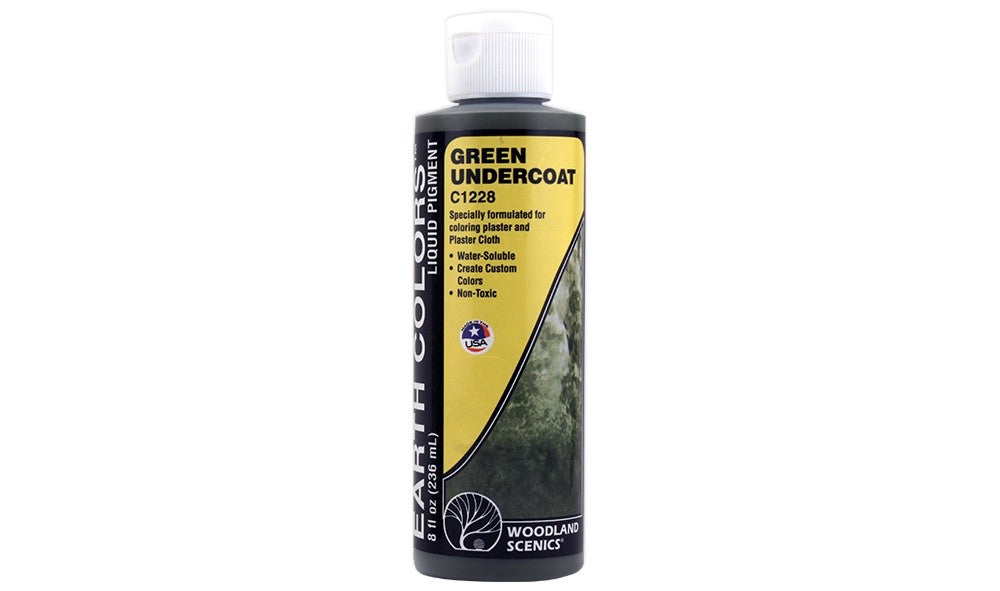 Woodland Scenics 1228 Earth Colors™ Green Undercoat Liquid Pigment 8 fl oz/236ml