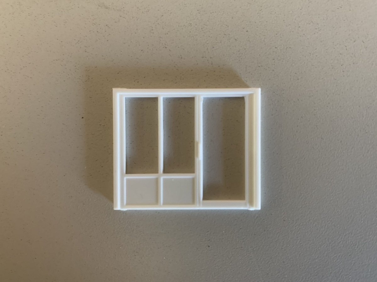 Pikestuff 1105 HO Scale Office Front - 1 Door / 2 Windows - Oakville Model Trains Depot