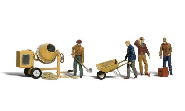 Woodland Scenics A2173 N Scale Masonry Workers - Oakville Model Trains Depot