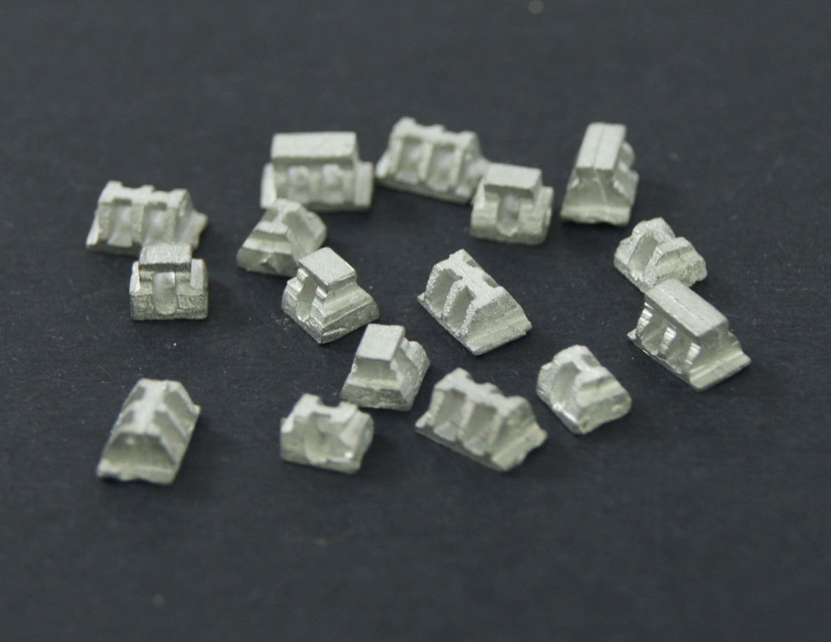 Micro Engineering 80 - 035 HO Scale Assorted Bridge Shoes - 16 pcs - Oakville Model Trains Depot