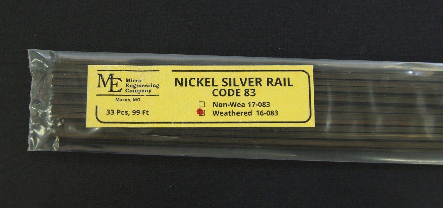 Micro Engineering 16-083 Weathered Rail Code 83 - 33pcs
