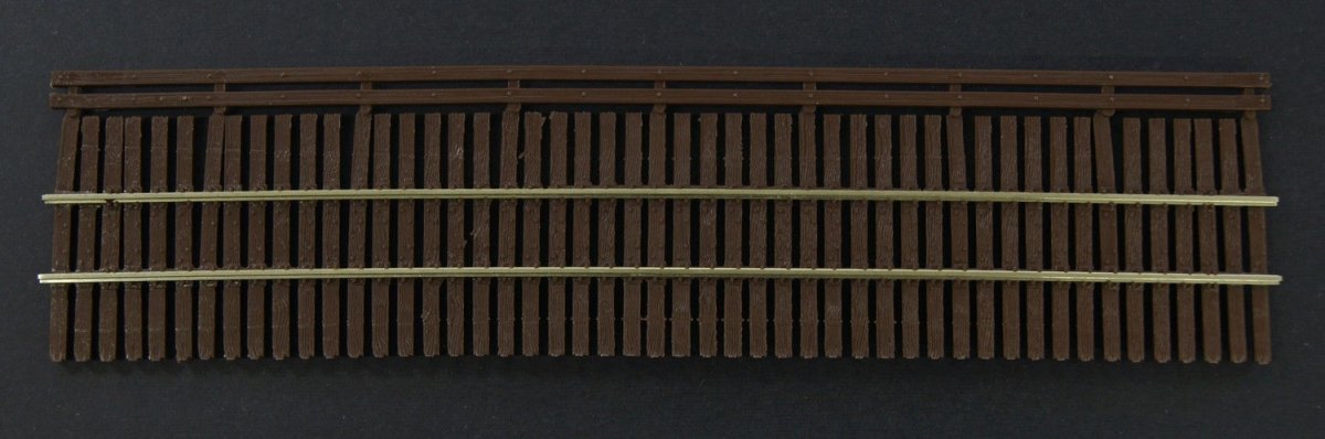 Micro Engineering 11 - 102 HOn3 Scale Code 55 Bridge Flex Track with Wide Ties & Guard Rails - 36" / 914mm - Oakville Model Trains Depot