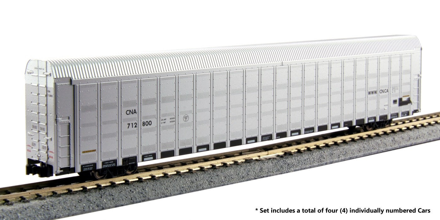 Kato 106-5509 N Scale Autorack Canadian National Aluminum Set of 4 - New