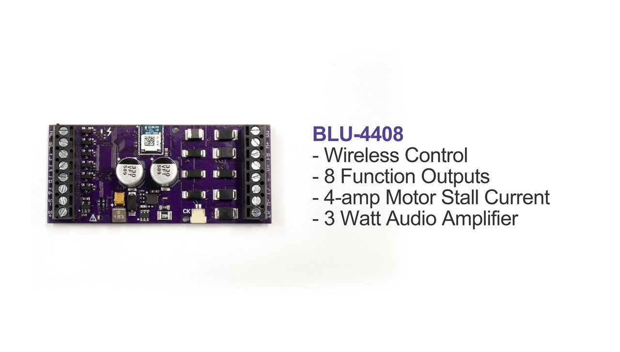 SoundTraxx 884609 BlU-4408 Blunami Sound Decoder 4 Amp Steam Loco
