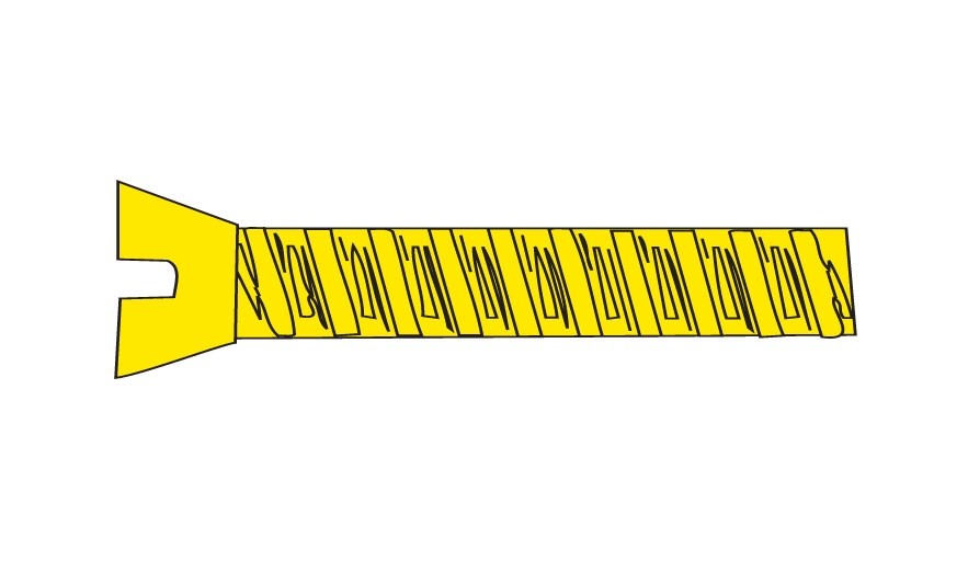 Woodland Scenics H848 Flat Head Screws 0-80 1/2 - 5pcs