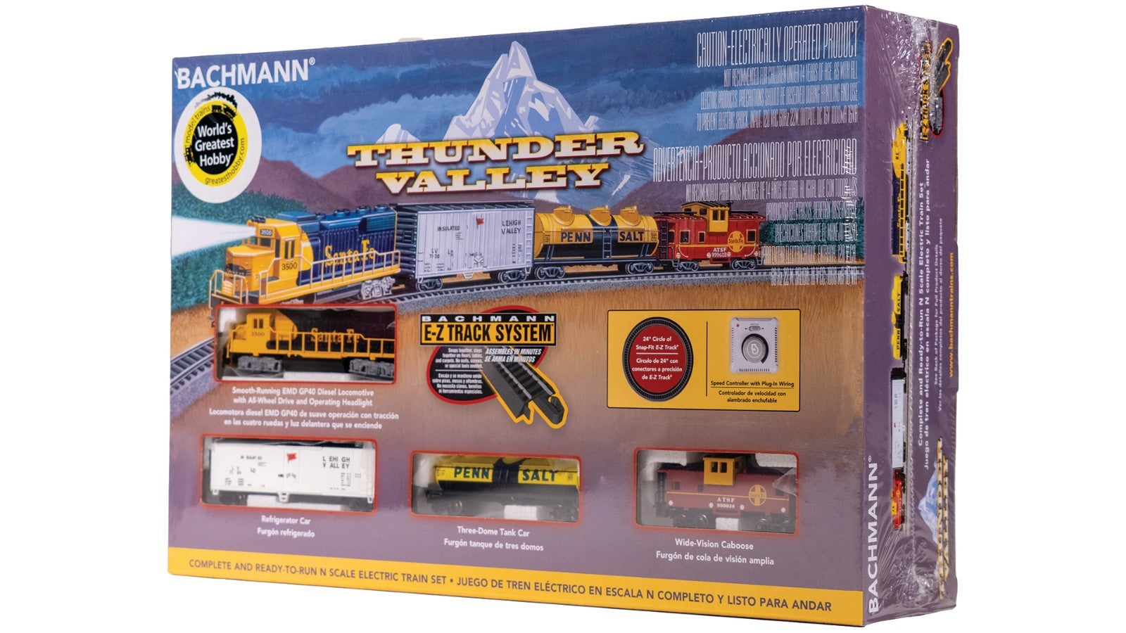 Bachmann 24013 N Scale Thunder Valley Trainset ATSF