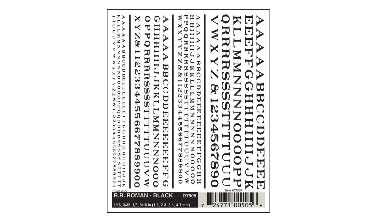 Woodland Scenics DT505 RR Roman Black