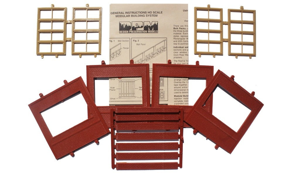Woodland Scenics DPM 30143 HO Scale Dock Level Victorian Window Kit
