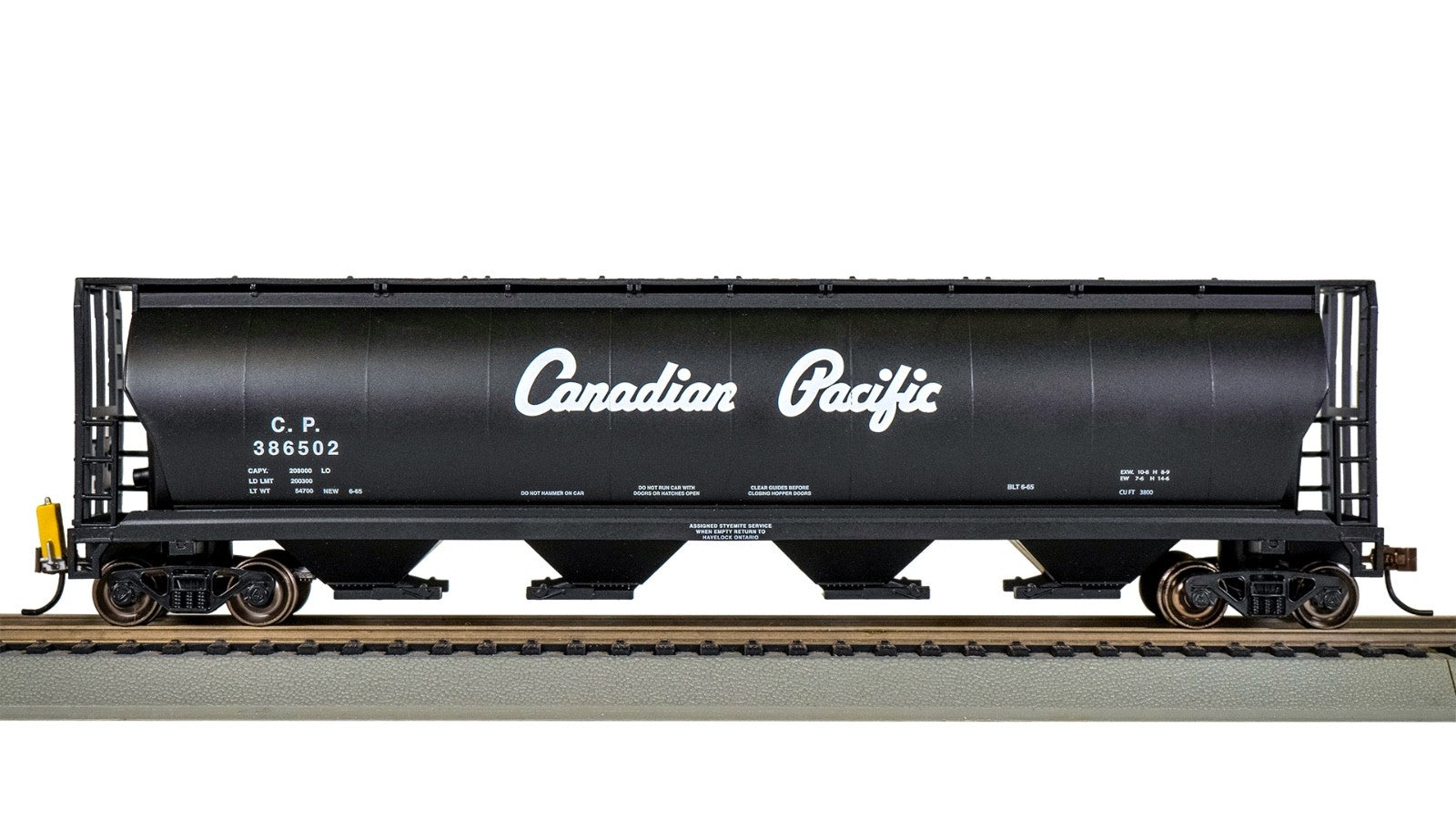Bachmann 73804 HO Scale Cylindrical Covered Grain w/ EOT Flasher - CP #386502