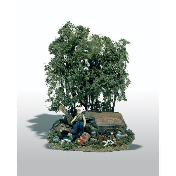 Woodland Scenics HO Scale 104 Mini-Scene(TM) Unpainted Metal Kit, The Hunter