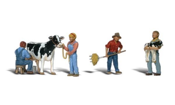 Woodland Scenics A1887 HO Scale Dairy Farmers - Oakville Model Trains Depot