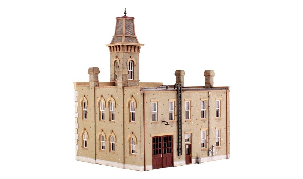 Woodland Scenics DPM 12400 HO Scale Fire Station No. 3 Building Kit