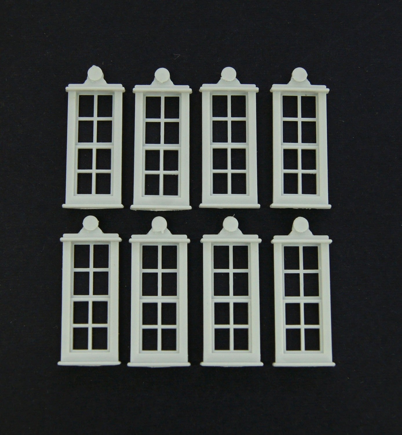 Micro Engineering 80-060 HO Scale 30" x 81" Windows  - 8pcs