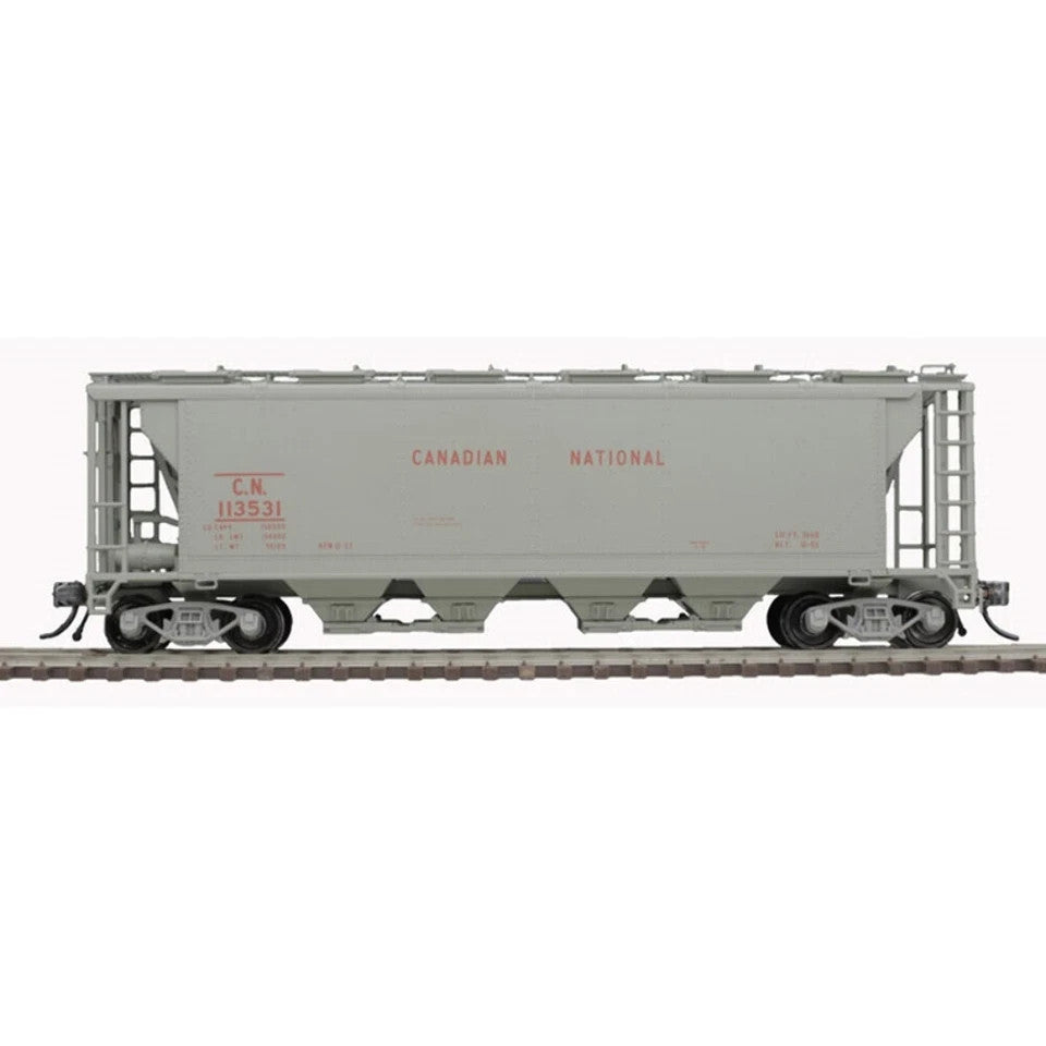 Atlas 20007154 HO Scale Slab Side Covered Hopper Canadian National CN #113427