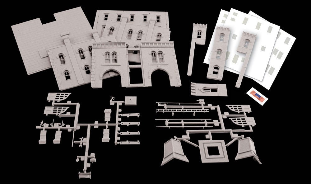 Woodland Scenics DPM 12400 HO Scale Fire Station No. 3 Building Kit