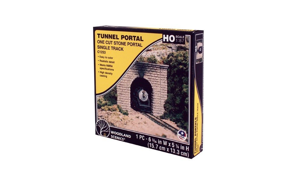 Woodland Scenics C1253 HO Scale Cut Stone Single Portal - Oakville Model Trains Depot