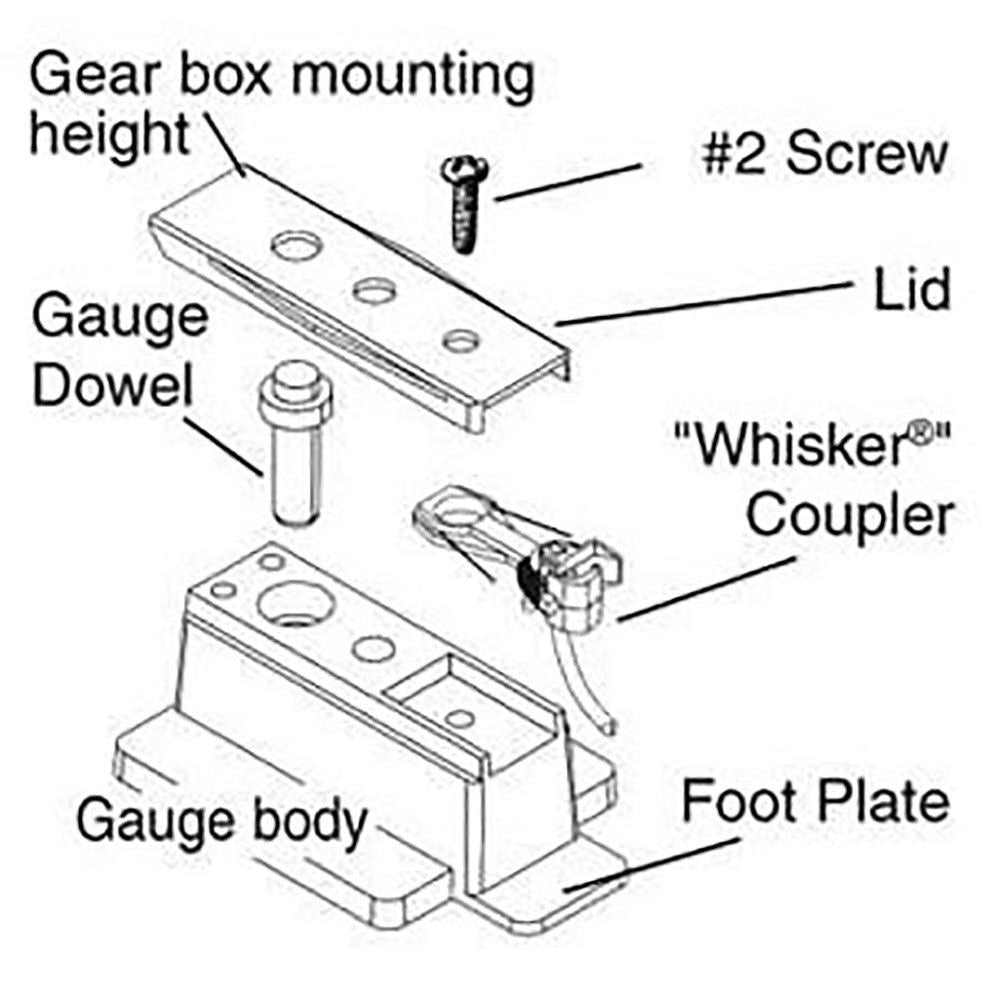 Kadee 206 HO Scale Insulated Multi - Purpose Coupler Height Gauge - Oakville Model Trains Depot