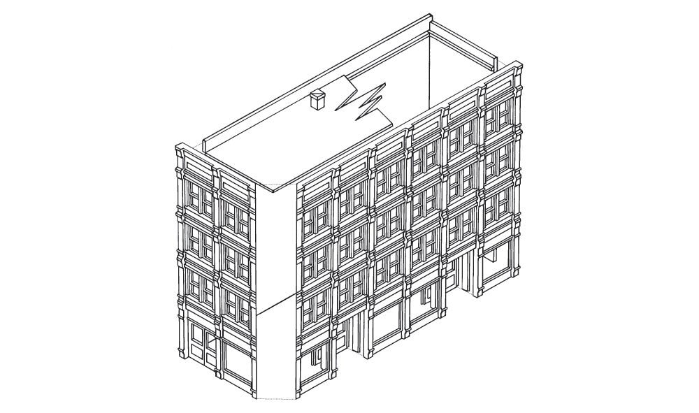 Woodland Scenic DPM 11900 HO Scale M.T. Arms Hotel Building Kit