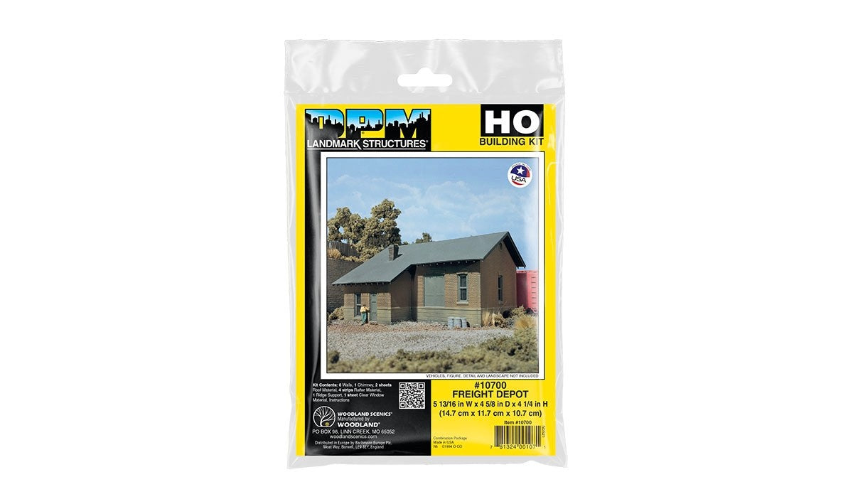 Woodland Scenics DPM 10700 HO Scale Freight Depot Building Kit