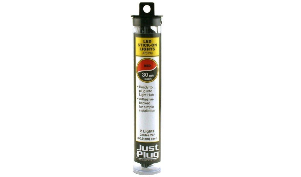 Woodland Scenics JP5739 Just Plug Red LED Stick-On Light