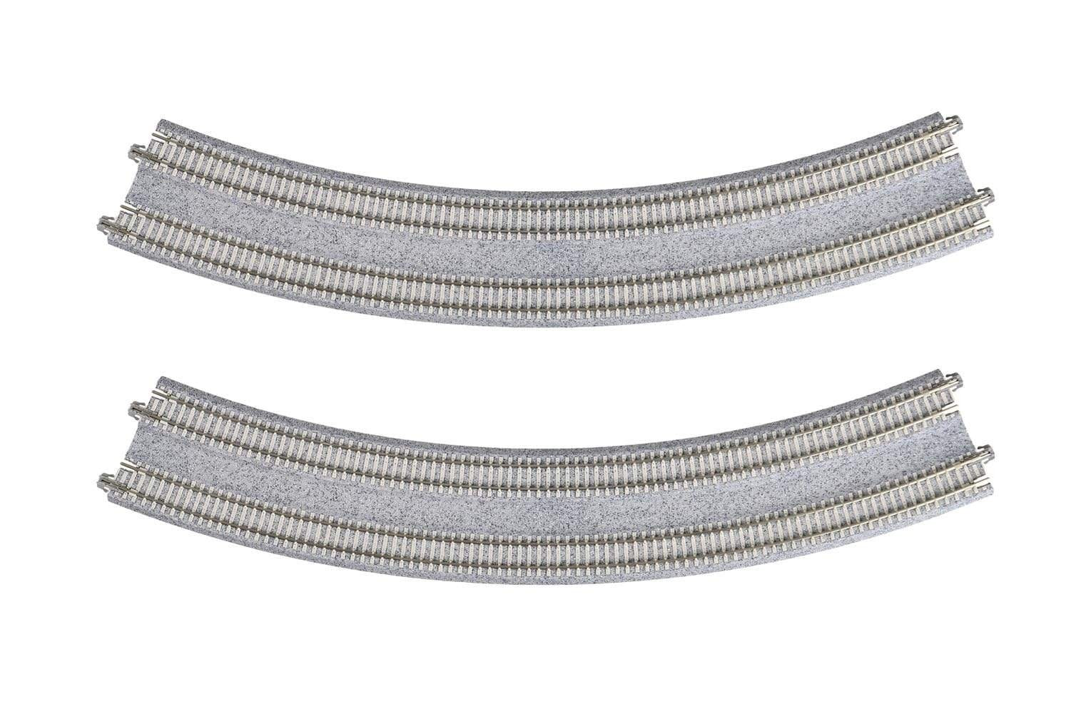 Kato 20-185 N Scale UniTrack Double Track Curved 480/447mm Radius 45º - 2pcs